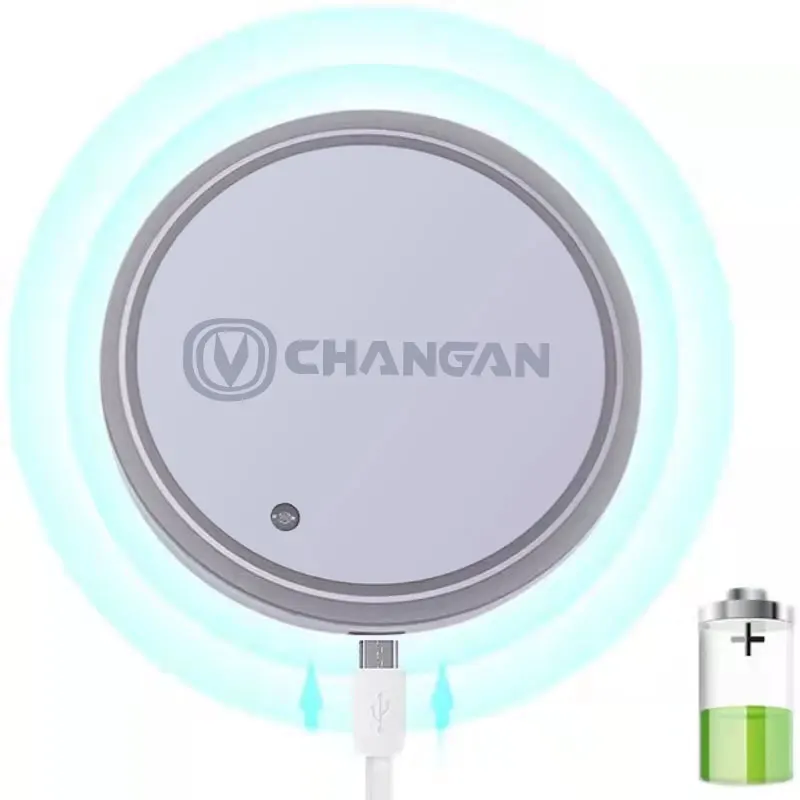 Car Logo Led Atmosphere Light 7 Colorful Cup Luminous Coaster Holder For CHANGAN CS55P CS75P UNI-T UNI-K Auto Accessories |