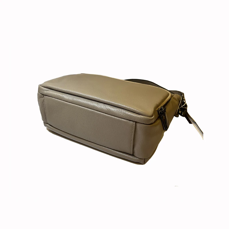 2 Straps, Roomer, Fine Calfskin Leather, 100% Cow's Skin, Girl's Shoulder Bag,Women Genuine Leather Crossbody Bag, T130