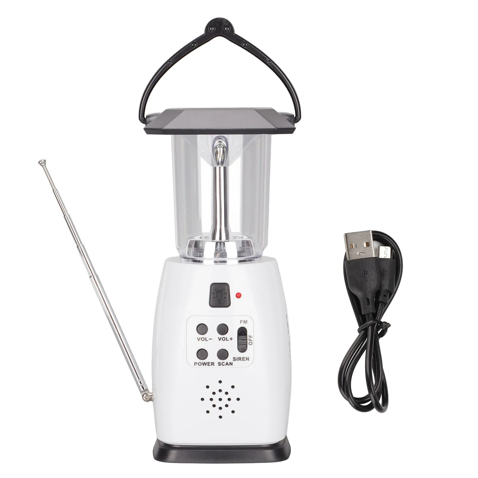 

Hand Crank Radio Multi Charging Weather Alert 1200mAh Phone Charger Emergency Radio with LED Light for Camping Hiking
