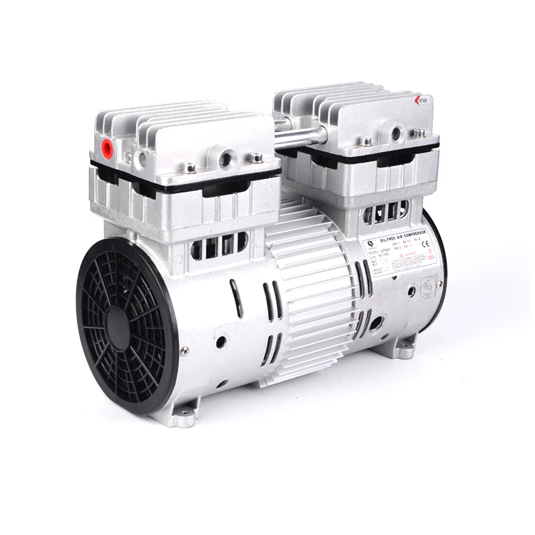 

850w 1 HP piston air pump silent oil-free 110v ac motor compressor pump