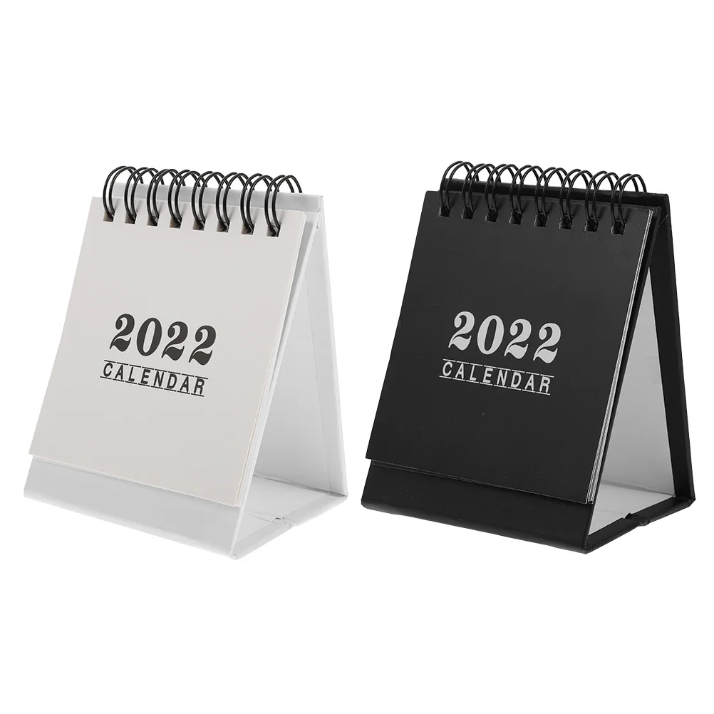 

2Pcs Desktop Calendars Decorative 2022 Calendars Desktop Adornments for Home