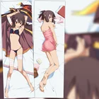 KonoSuba благословение Бога на предмет дакимакура мегумин Aqua обнимающая подушка для тела Чехол Наволочка домашнее постельное белье