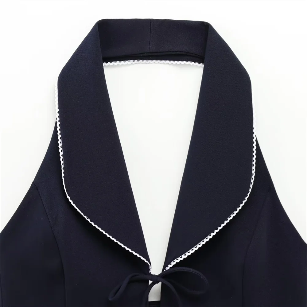 Весенний новый женский темпераментный ниша с французским бантом модный топ