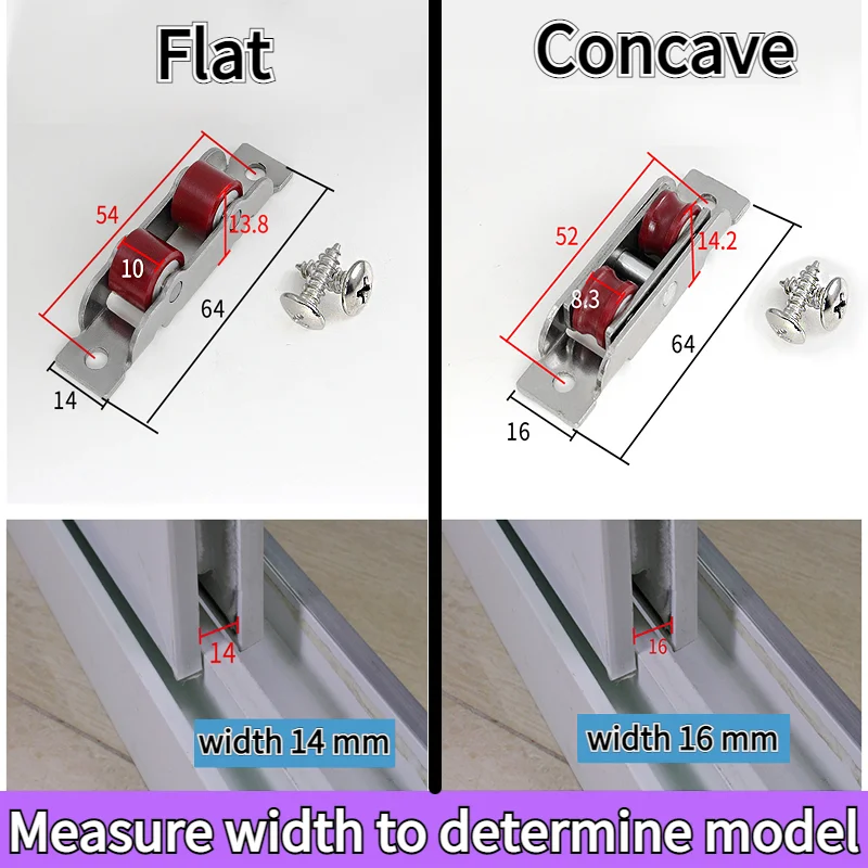 Sliding Door Roller Wheel 80/88 Type Window Sheave Silent Nylon Pulley Slot Fittings Network |