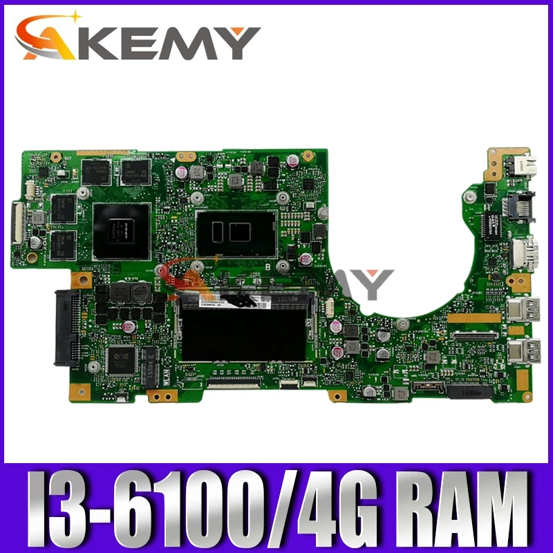 

Материнская плата K501UQ для ноутбука Asus K501UQ K501UXM K501UW K501UWK, тестовая материнская плата, тест материнской платы ок GT940M I3-6100/6006 4 Гб ОЗУ