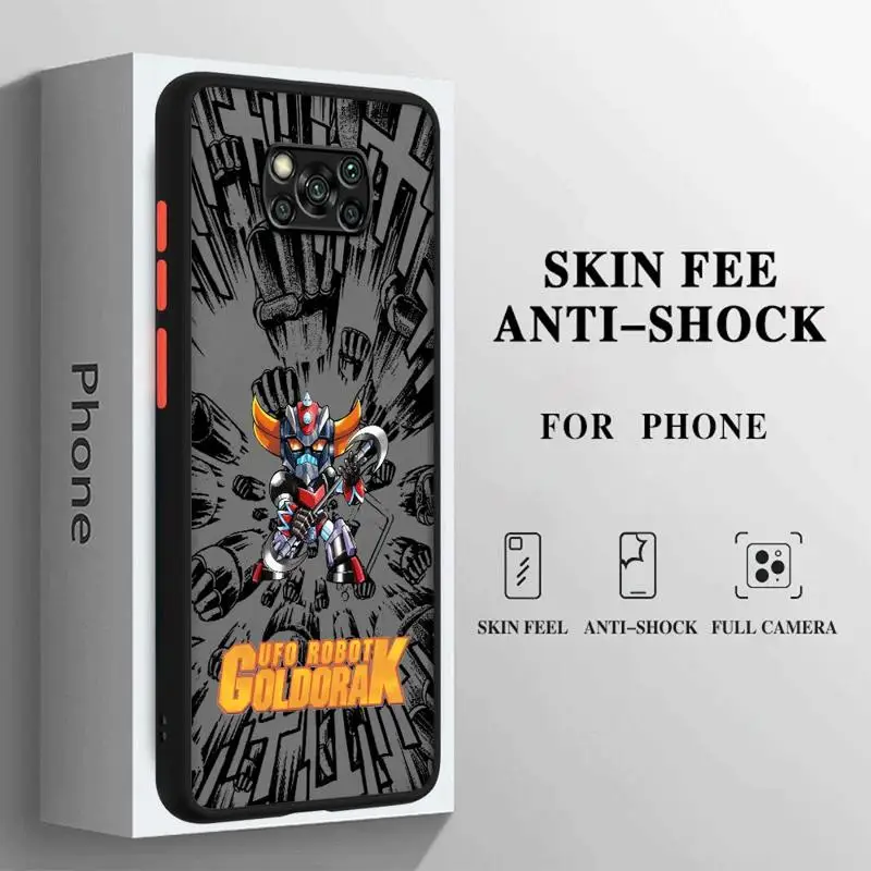 Матовый чехол Goldorak UFO робот греназеркар для Xiaomi Poco X3 NFC X4 X5 12T Mi 9T 10T Pro 13 11 Lite 12 12X M5 C40