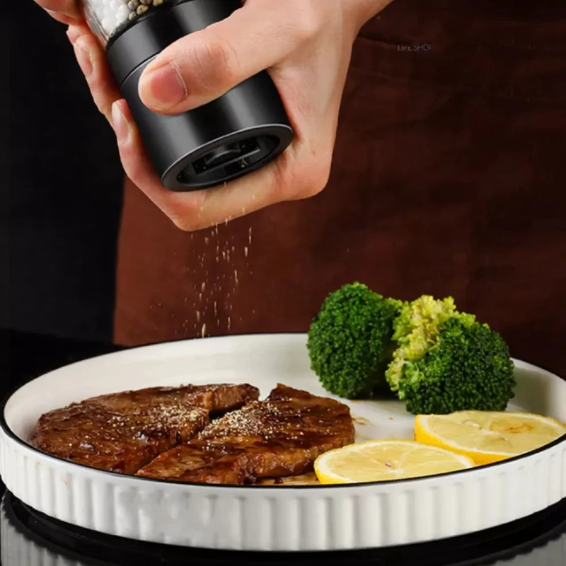 Мельница для соли и перца набор из 2 регулируемая керамическая мельница морской |