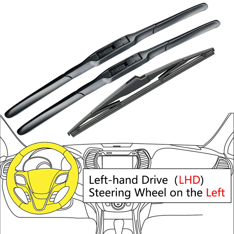 Для Hyundai Creta ix25 GS GC 2016 2017 2018 2019 2020 2021 GL GLS автомобильные передние и задние щетки стеклоочистителя лобовое стекло щетки для мытья