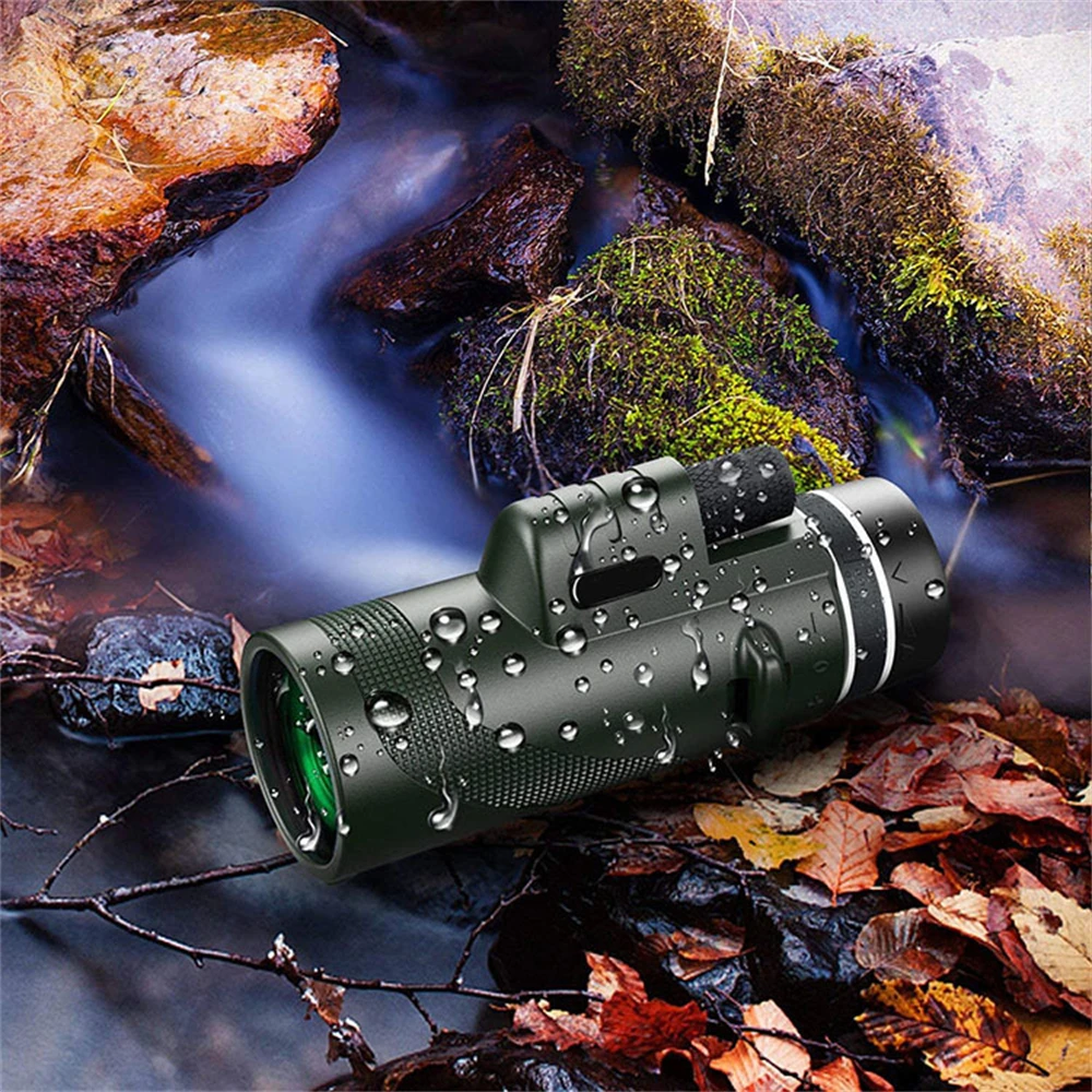 APEXEL 80X100 HD Monocular Telescope BAK4 Long Range Zoom Prism Telescope with/without Tripod Phone Clip Outdoor Hunting Camping