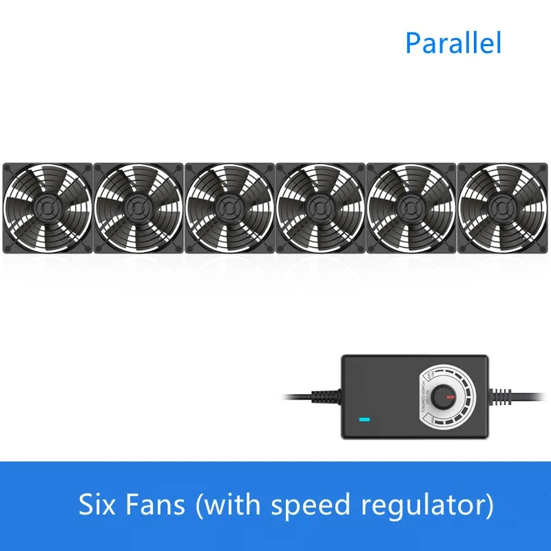 12cm high speed large air volume 100v 110v 220v btc mining machine workstation cabinet 120mm server case cooling system fan kit free global shipping