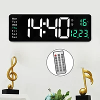 oversized 15 digital led wall clock usb with remote memory function temp timer large number desk alarm for classroom gift home