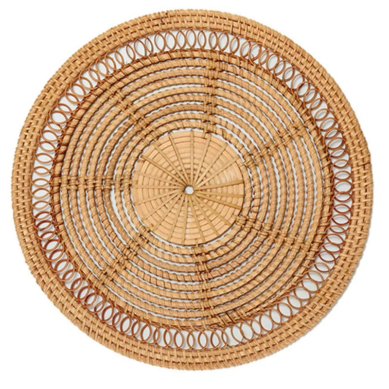 

Home Woven Wall Basket Natural Boho Home Decor Decorative Rattan Decor Woven Wall Decor Woven Wall Hanging 11.8 inch