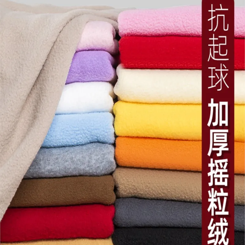 Утолщенная короткая плюшевая подкладка кораллового цвета белая флисовая ткань