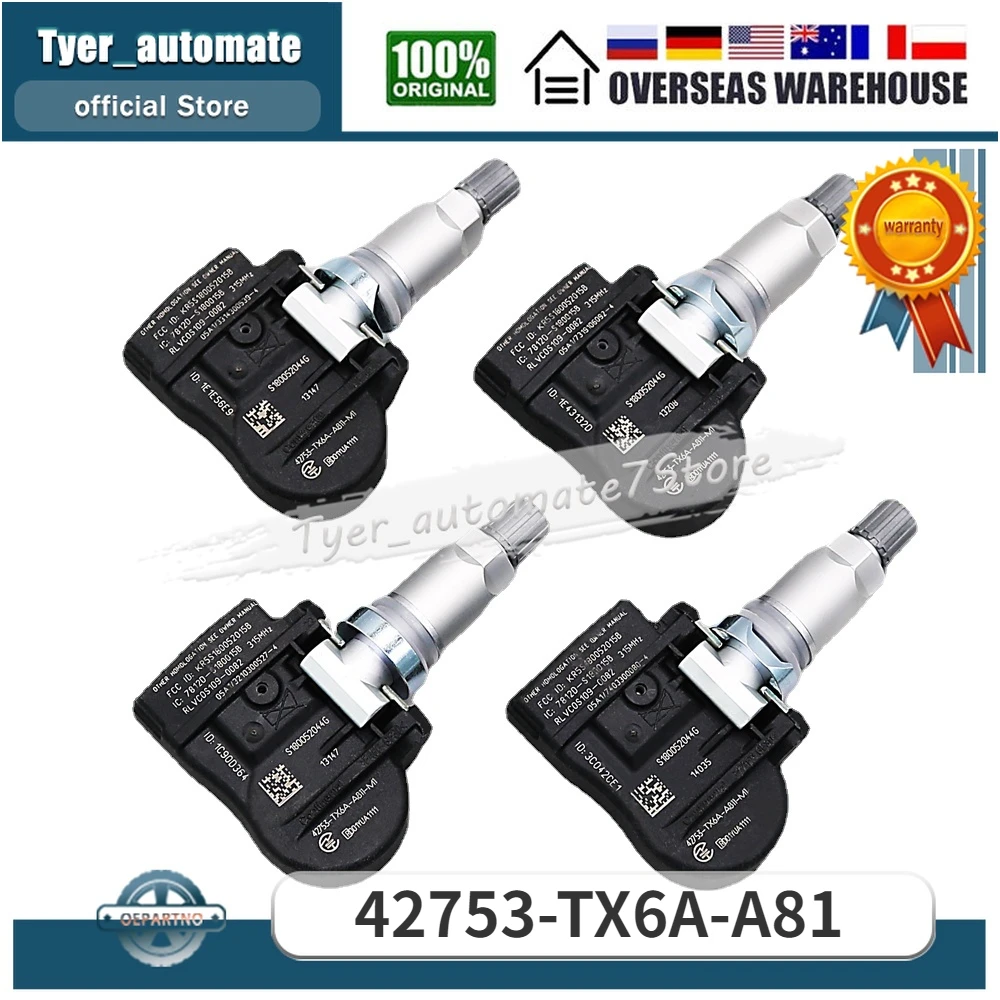 Датчик давления в шинах TPMS для Honda Acura 42753-TX6A-A81 42753-TX6A-A811-M1 315 МГц