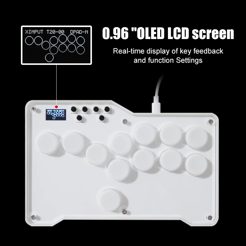 Фото Arcade Fight Stick Mini Hitbox Все кнопки Стиль Hot SWAP Cherry MX Arcade Stick Контроллер Pico Gp2040 для ПК/PS4/NS №4