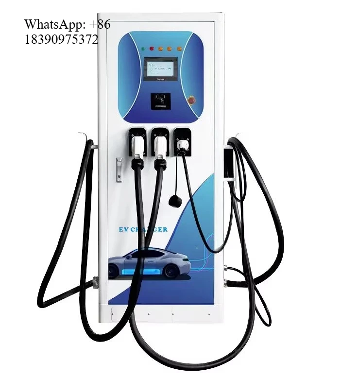 Фото Зарядная станция BLUESKY 142 кВт CCS CHAdeMO Type 2 для электромобилей, интегрированная, с 3 разъемами, постоянным и переменным током, с POS-терминалом №1