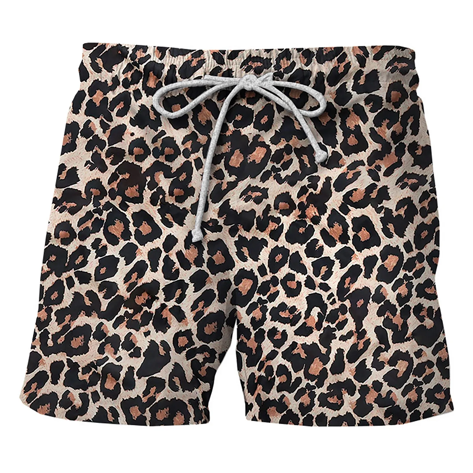 

Мужские пляжные шорты с леопардовым принтом, повседневная одежда для вечеринок, дышащий купальник в стиле Харадзюку, большие размеры