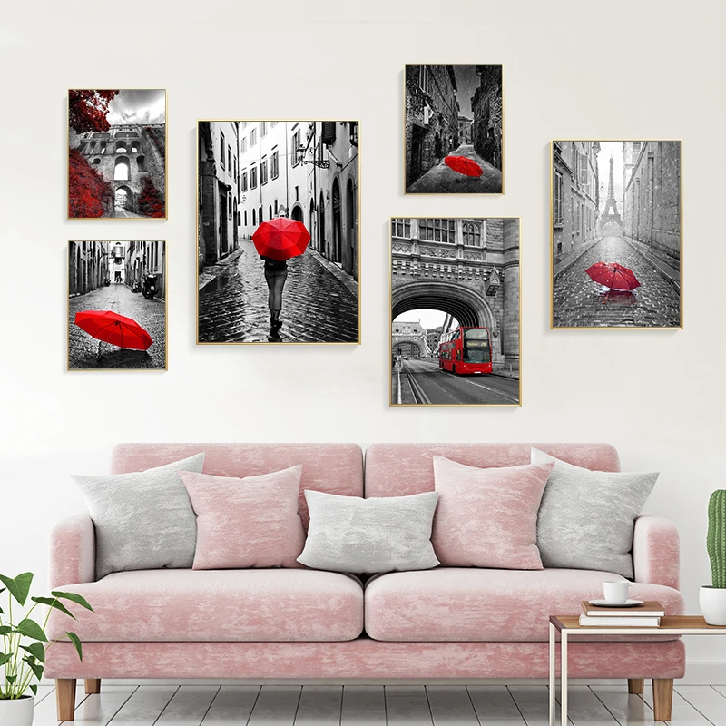 

Черно-белая картина с пейзажем, Декор для дома, фотография, винтажный Европейский пейзаж, постер для общежития