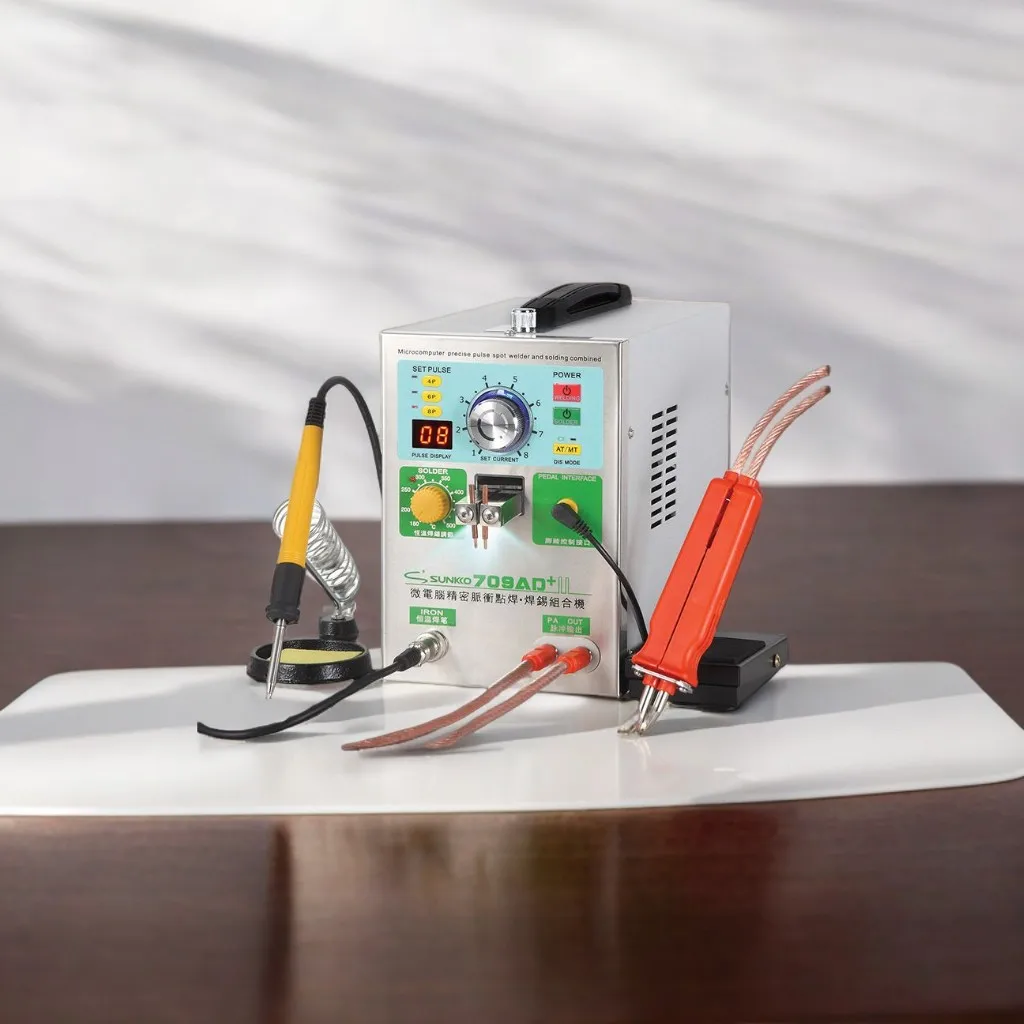SUNKKO 709AD + аккумулятор для точечной сварки маленькая ручная сварочная ручка с