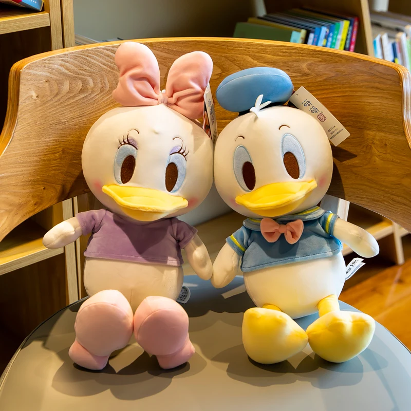 

Disney Donald Duck Plush Toy Doll Q Version Couple Pair Doll Children's Gift Mickey Minnie Doll Toys Birthday Christmas Gift