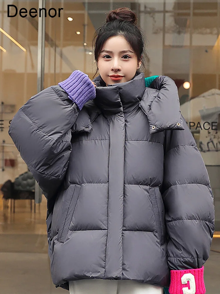 Women Thicken Warm Parka Coat Loose Oversized Women's Winter Bread Loose Thickened Coats Hooded Outwear Padded Woman Jackets