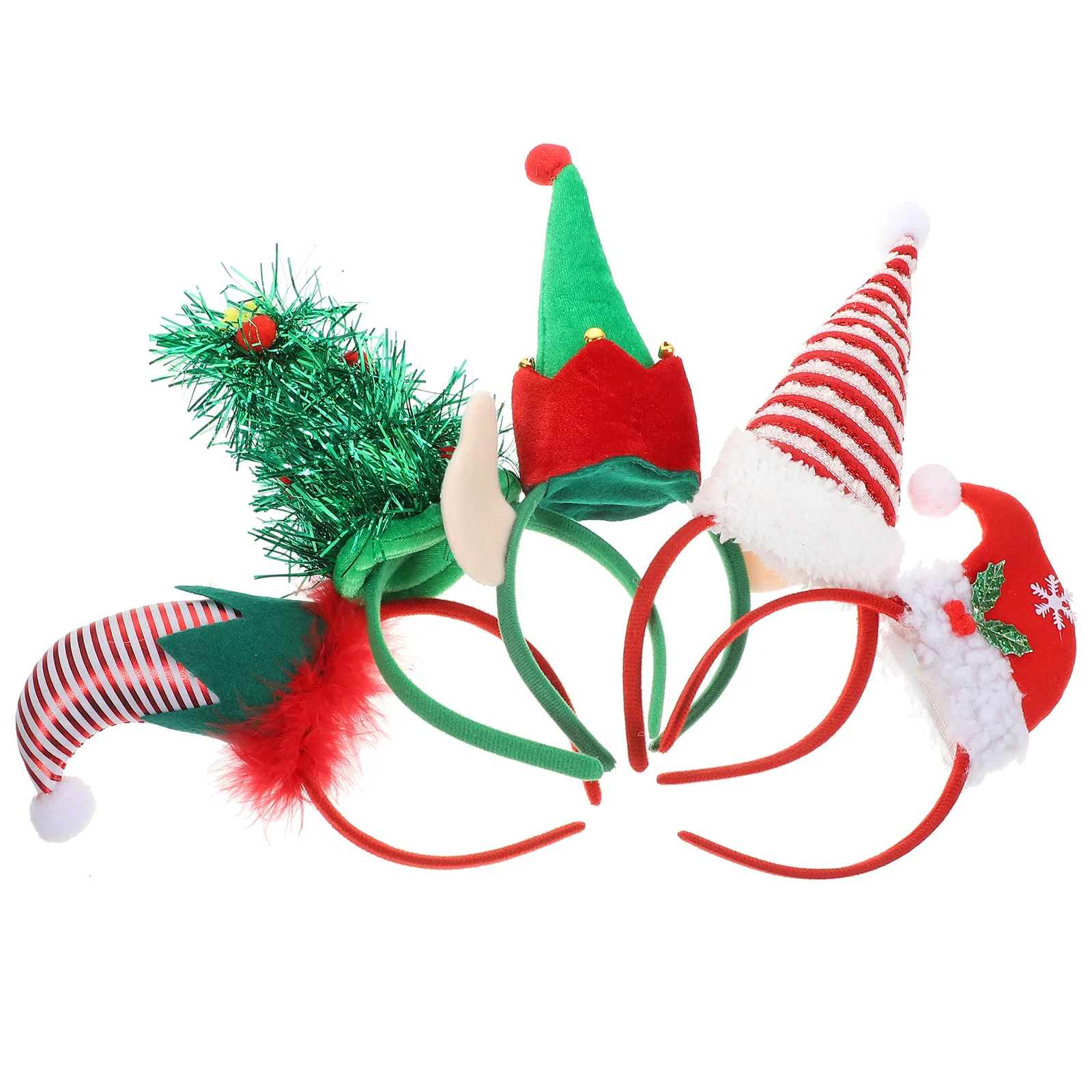 

Аксессуары для волос в виде рождественской елки повязка на голову костюм на Хэллоуин детская Рождественская шляпа в форме повязки на голову
