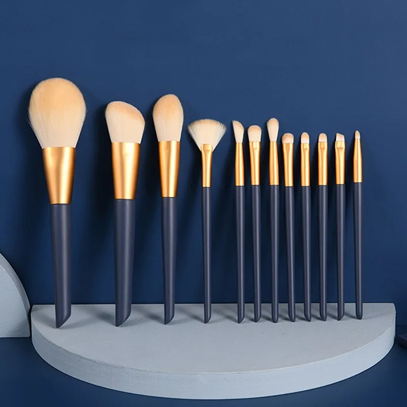 

12Pcs Soft Fluffy Makeup Brushes Set for cosmetics Foundation Blush Powder Eyeshadow Kabuki Blending Makeup brush beauty tools