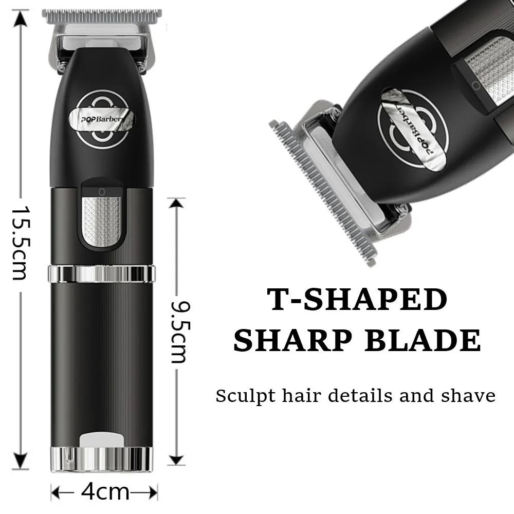 Barber POP Professional Hair Trimmer Hair Salon Oil Head Gradual Hair Clipper Razor Trimming Hair Cutting Machine Beard Trimmer