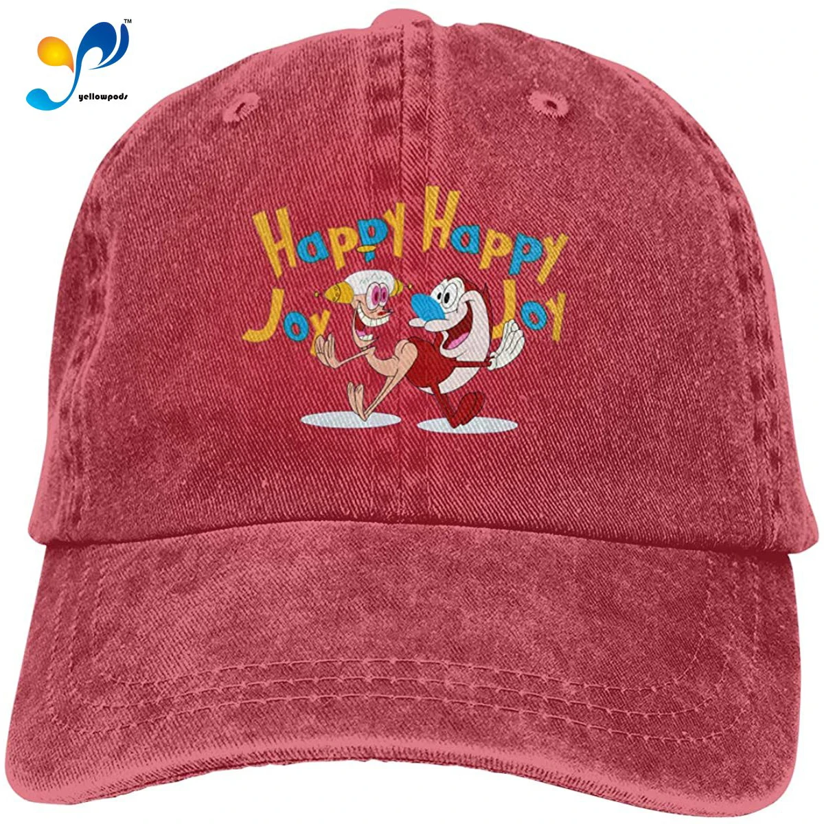 

Denim Cap Ren and Stimpy Baseball Dad Cap Adjustable Classic Sports for Men Women Hat
