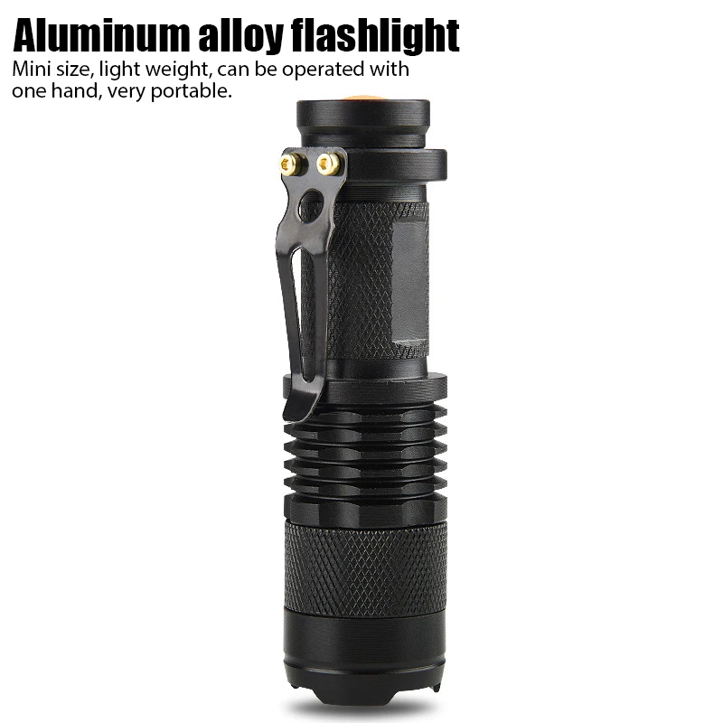 

LED Flashlight Q5 Built In Battery USB Charging COB Zoomable Waterproof Tactical Torch Lamp Bulbs Lantern Lampe Torche
