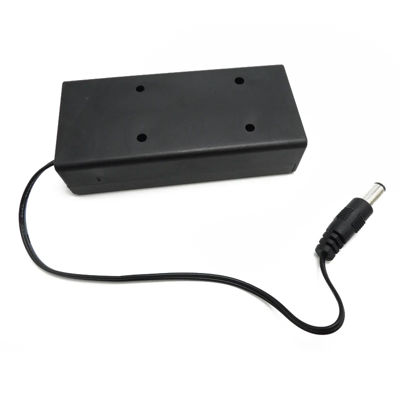 600pcs/lot 2 x 18650 Battery Holder Storage Box Case Shell with ON/OFF Switch 2 Slots 7.4V Batteries Cover With DC5.5x2.1mm Plug