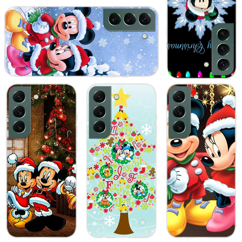 

Silicone Soft Phone Case For Samsung Galaxy S22 S21 5G S20 Ultra S10 S9 S8 Plus Lite E Cover Muy Cool de Mickey Mouse en Navidad