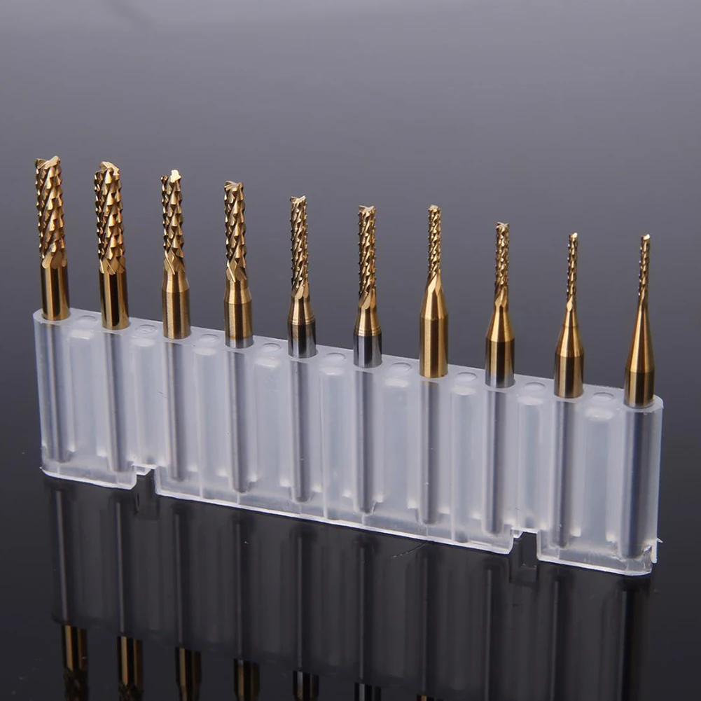 Milling Cutter Router Bit 1.0/1.5/2.0/2.5/3.0mm 3.175mm / 0.125\" Shank