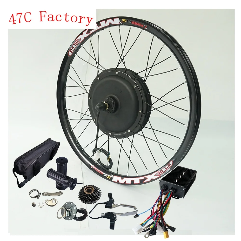 

29" Mountain Bike Modified Kit 72v 2000w Rear Wheel E-bike Conversion Kit