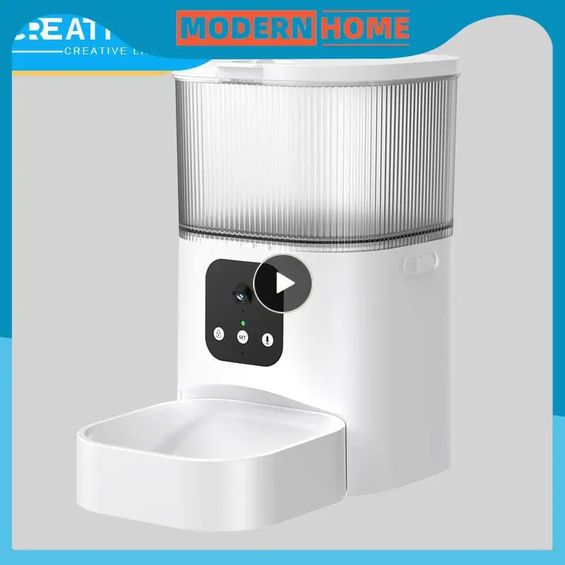 

Voice Video Feeding Pet Feeding Quantitative Slow Food Timing Quantitative Remote Feeding Machine Button Voice Timing