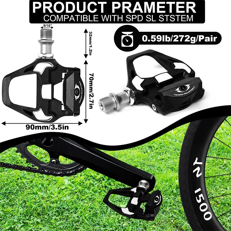 Педали Для Шоссейного Велосипеда BUCKLOS R8000 2023