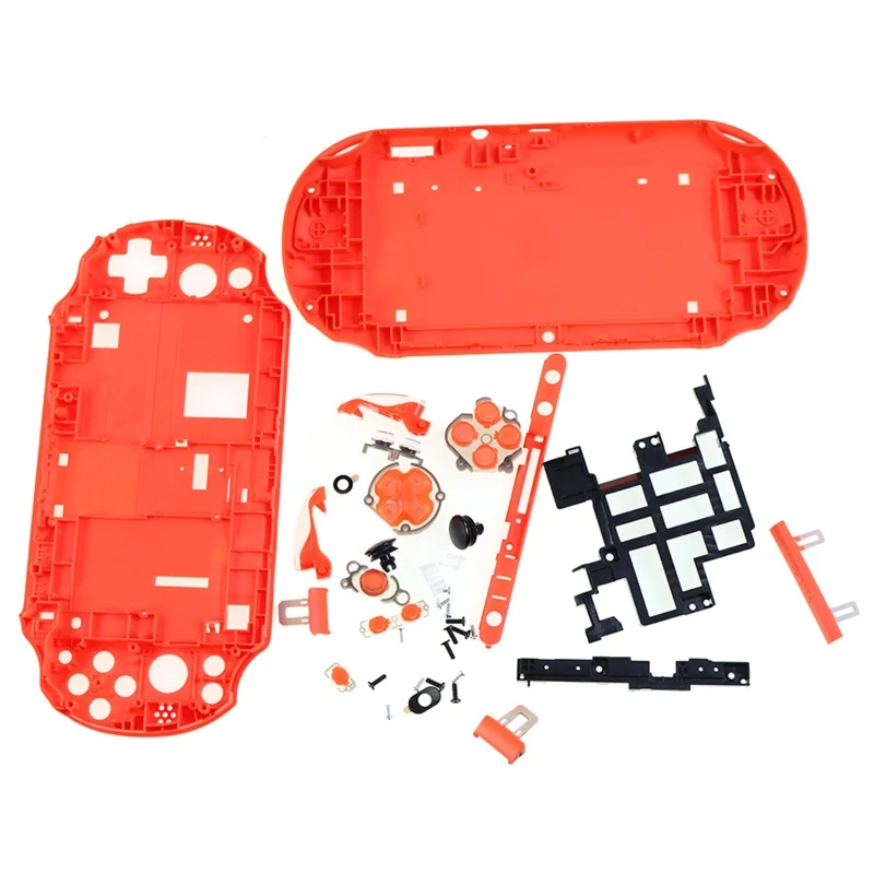 

41QA Housing Front Faceplate Case Shell Cover Full Button Set Replacement for PSV2000