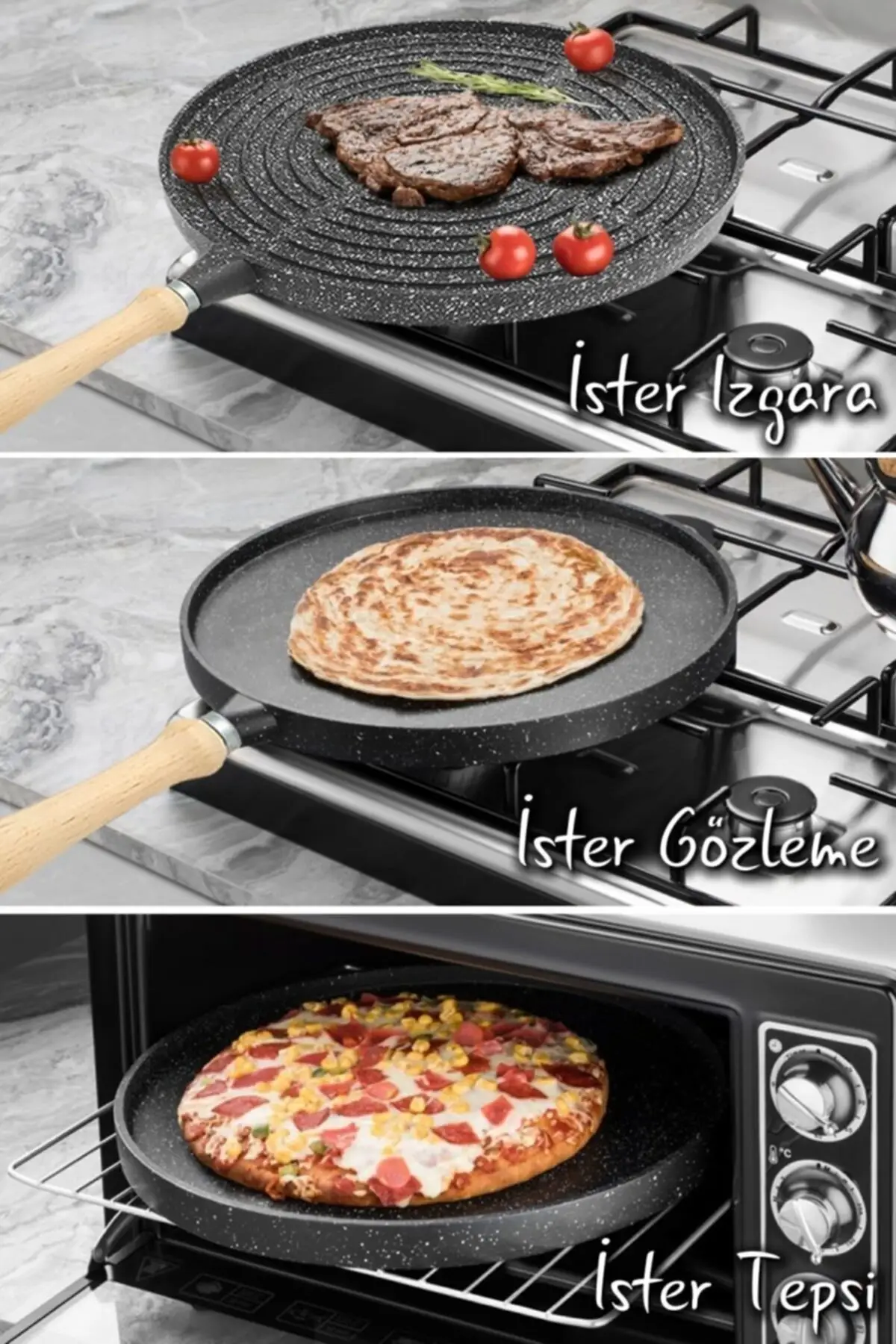 Double Sided Pancake Meat Pan - Large And Easy To Wash | Pans