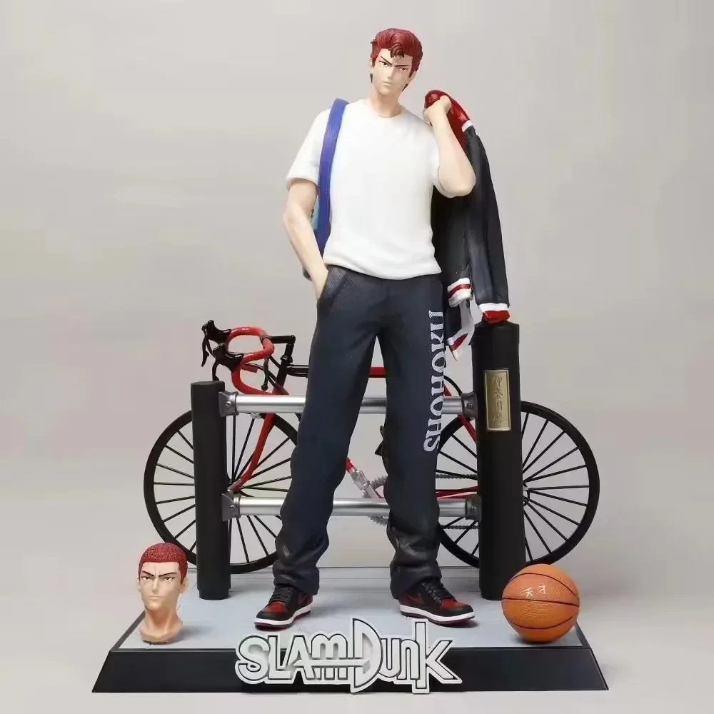

Экшн-фигурка аниме Slam Dunk Sakuragi Hanamichi с двойной головой, велосипед, ПВХ, Коллекционная модель, кукла, игрушка 40 см