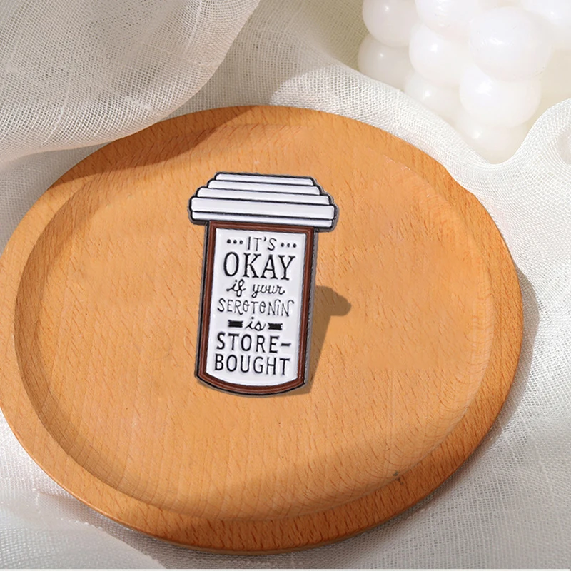 Броши с информацией о психическом здоровье на заказ значки лацканами ювелирные