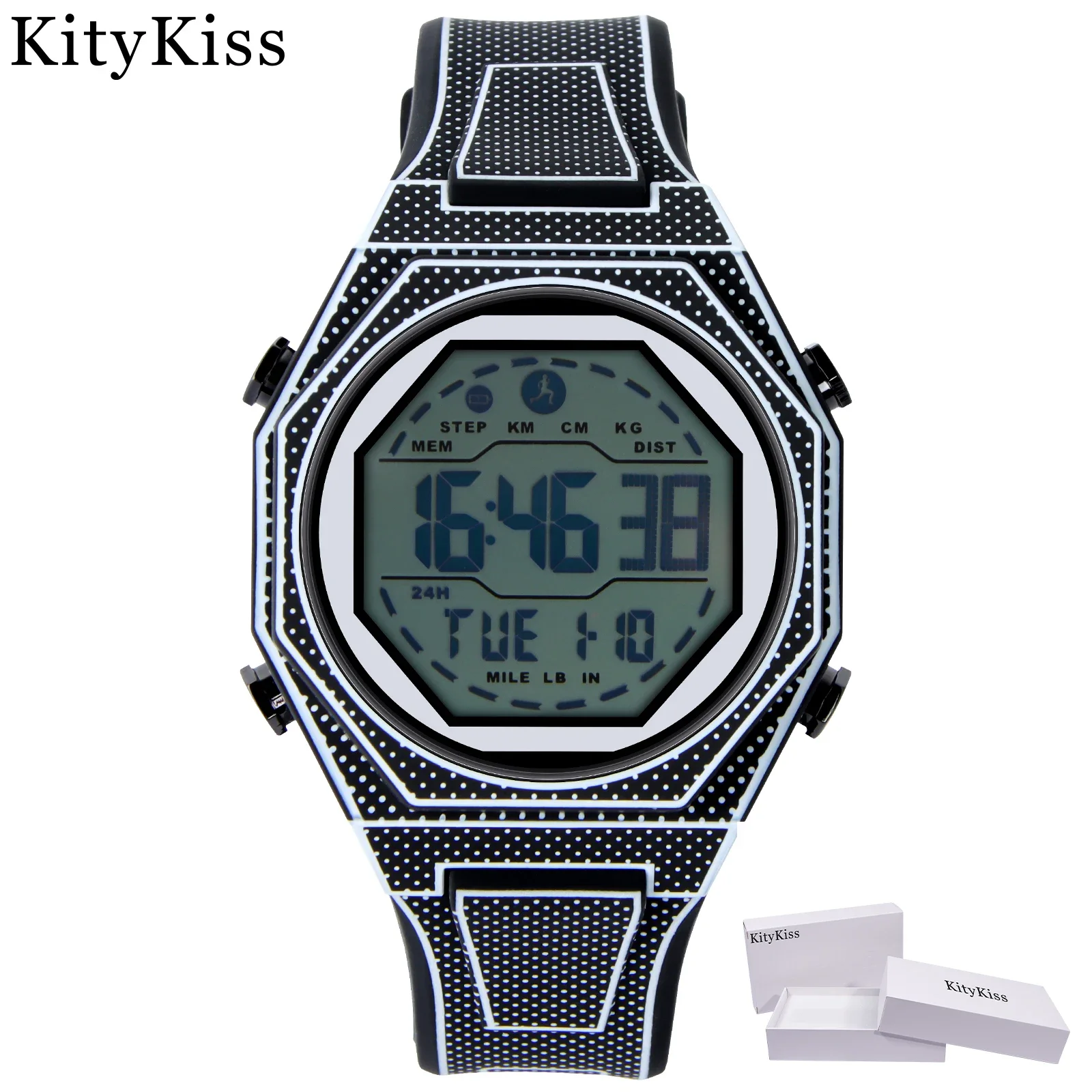 KityKiss Hochwertige Silikon модные электронные часы wasserdichte High-Definition-Uhr изысканные Hochzeit Graduierung