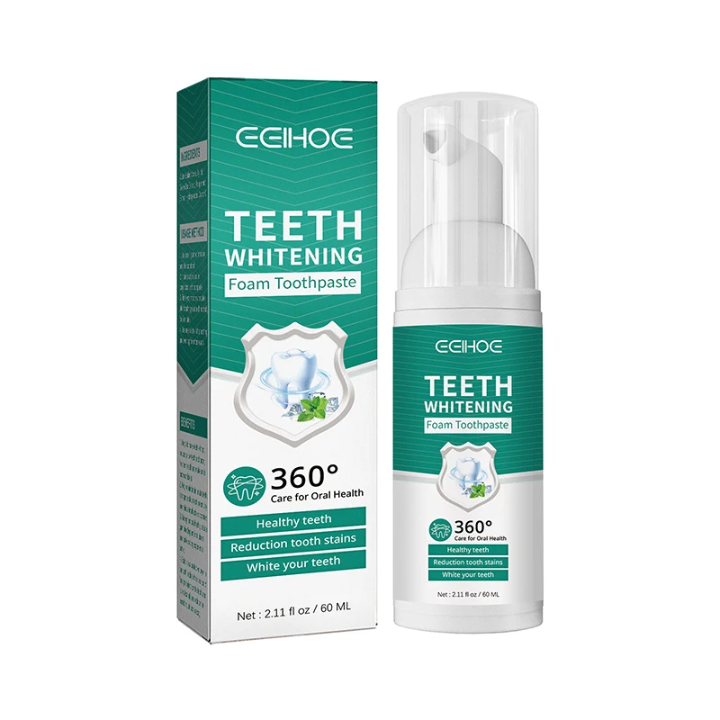 

Teeth Whitening Mousse Dental Care Essence Remove Plaque Tooth Stain Gingival Repair Caries Prevention Oral Cleaning 60ml