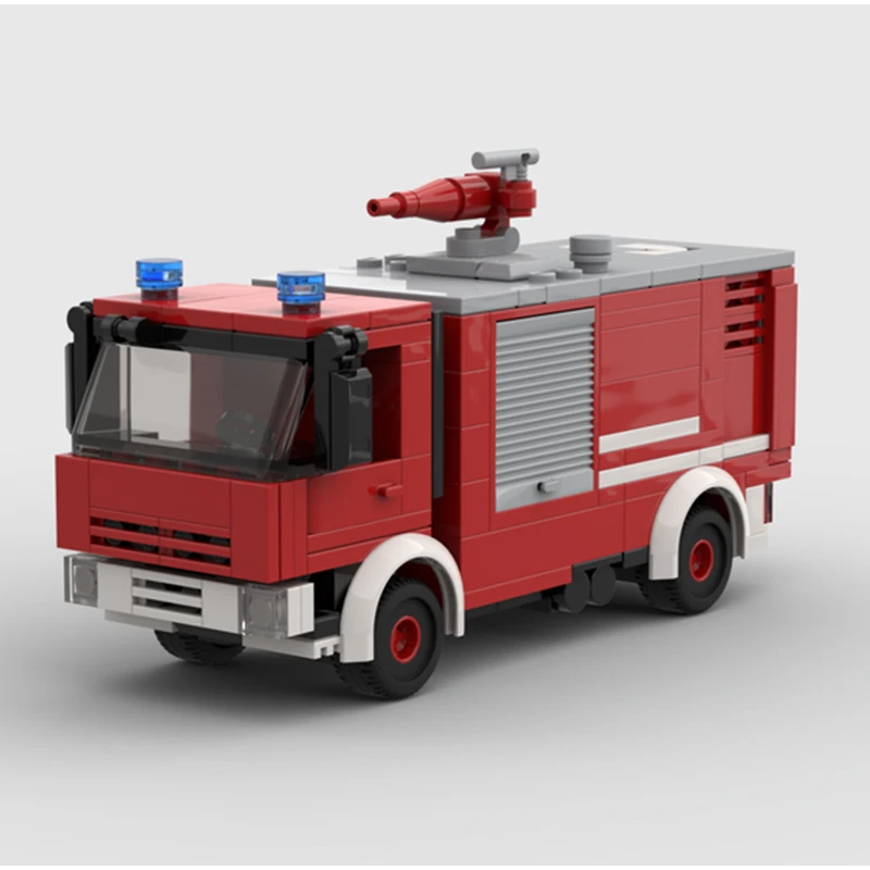 Фото Набор для сборки MOC Iveco Eurofire F 104 Emergency Fighters, 239 деталей, креативный конструктор, базовый набор, игрушка-подарок для коллекционеров №2