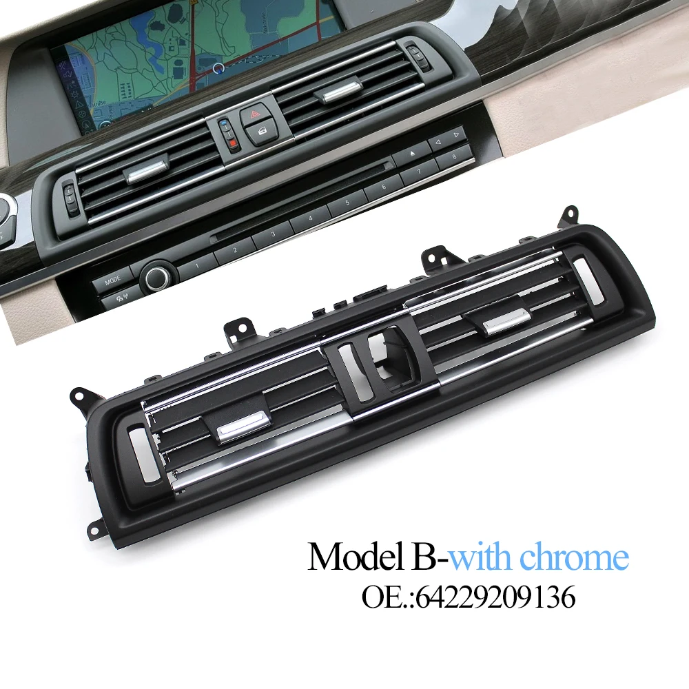 

Передняя приборная панель, консоль, кондиционер, вентиляционная решетка переменного тока, панель для BMW 5 серии F10 F11 520 525 528 535 64229166885 64229209136