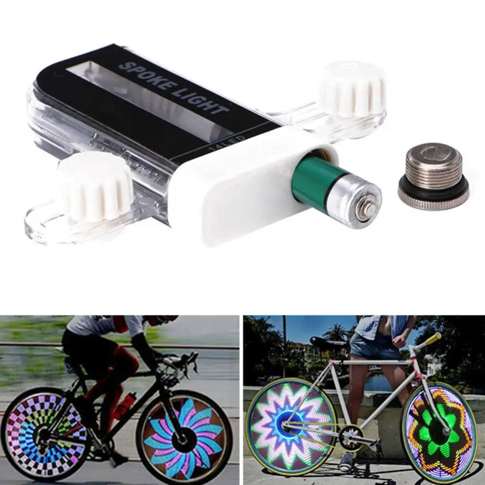 Bike LED Neon Bicycle Wheel Spoke Light Waterproof Color Bike Safety Warning Light Cycling Light Bicycle Accessories images - 6