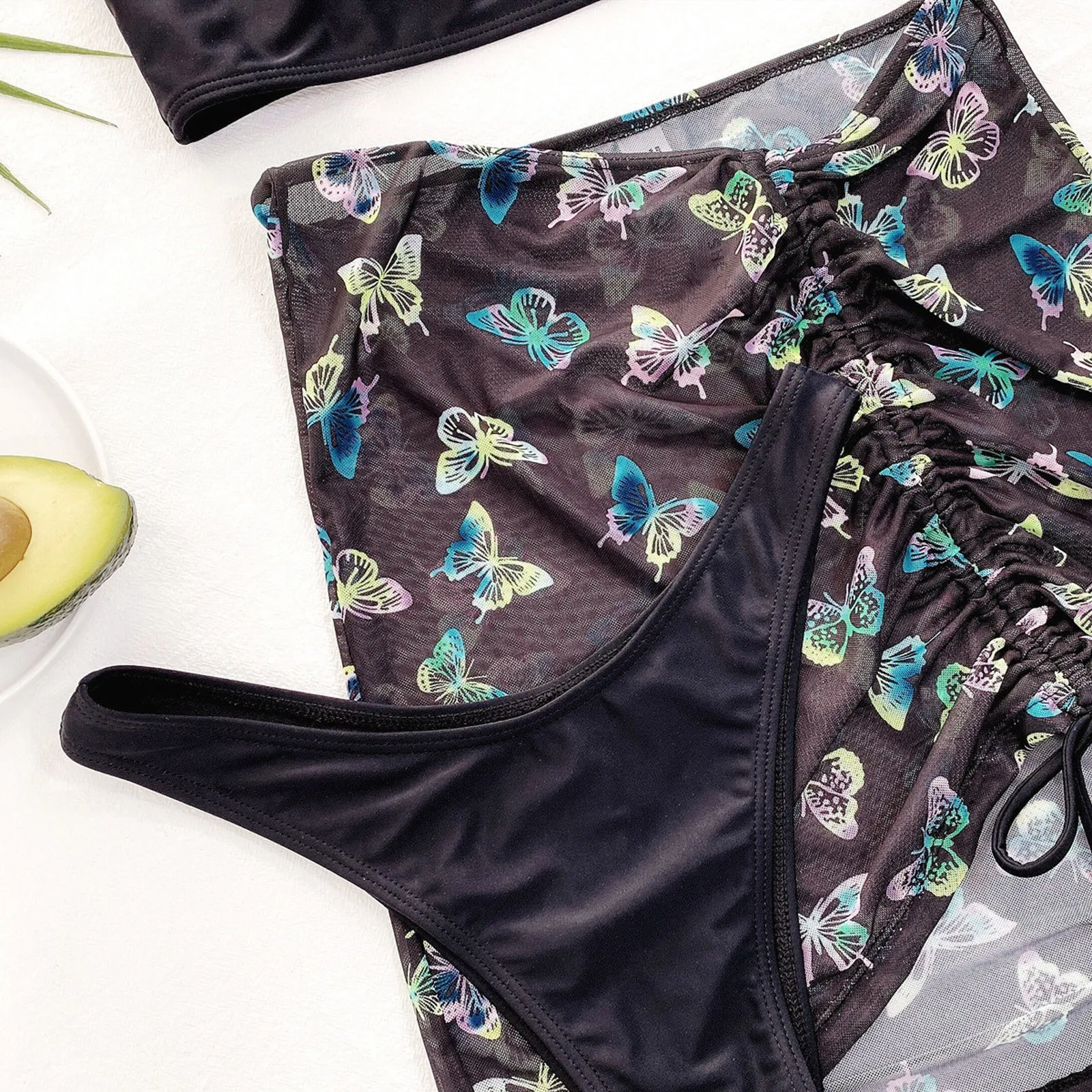 3 шт. бикини пуш-ап с принтом Женский Купальник 2022 сексуальный бразильский