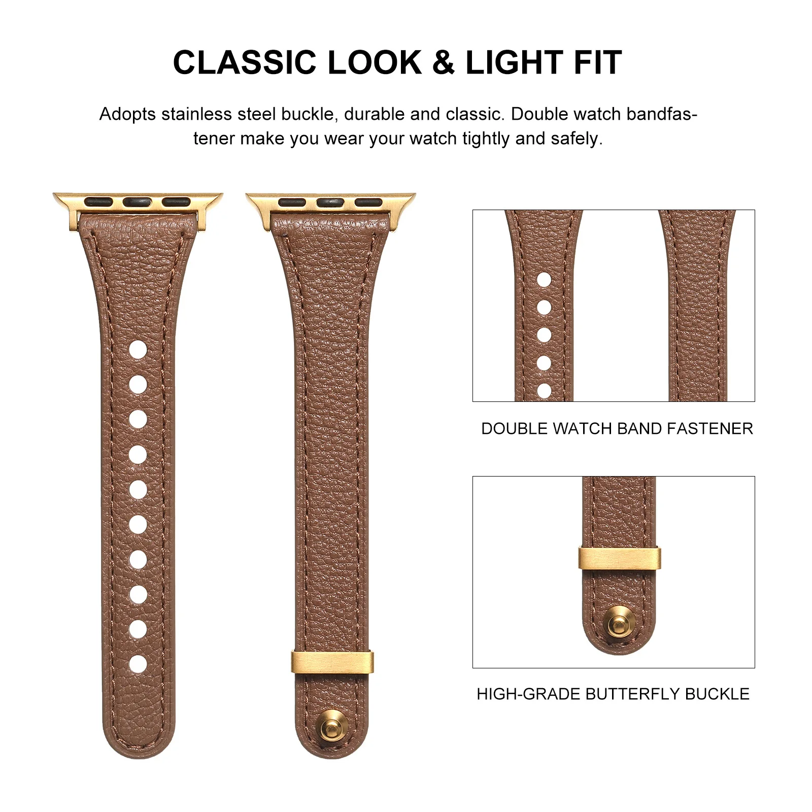 Genuine Sheepskin Strap for Apple Watch Band 41mm 45mm 40mm 44mm 49mm Slim Leather Women Bracelet iWatch Series 8 7 6 5 se Ultra