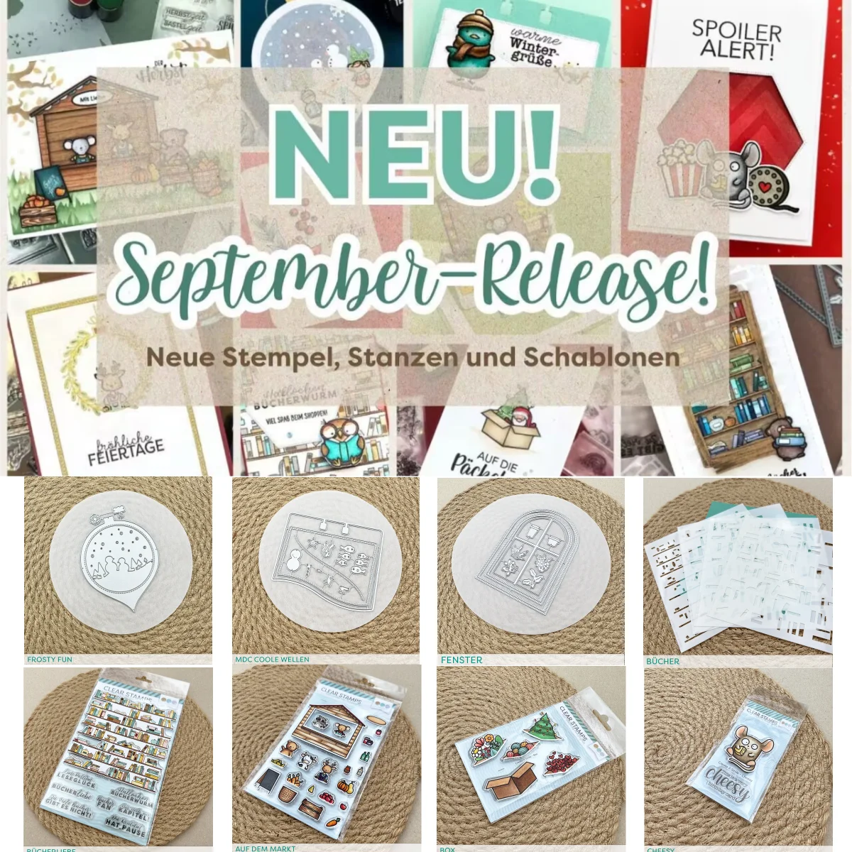 2024 праздники Coole Wellen Cheesy металлические трафареты прозрачные штампы трафарет для