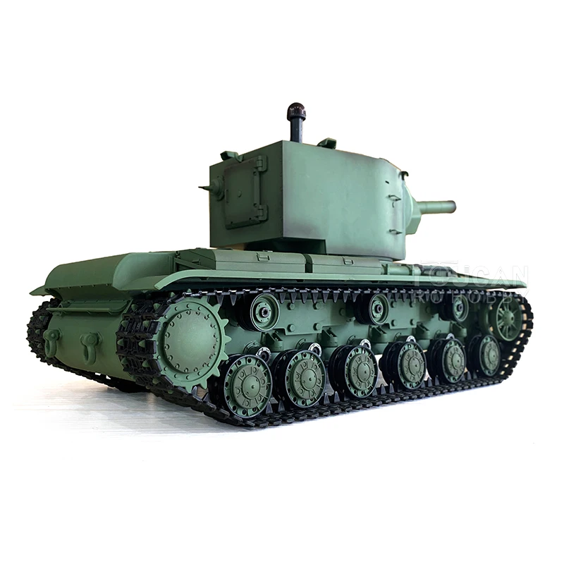 HENG LONG 1/16 Советский радиоуправляемый танк KV-2 Gigant 7 0 FPV 3949 360 ° Бочка с турелью отдача
