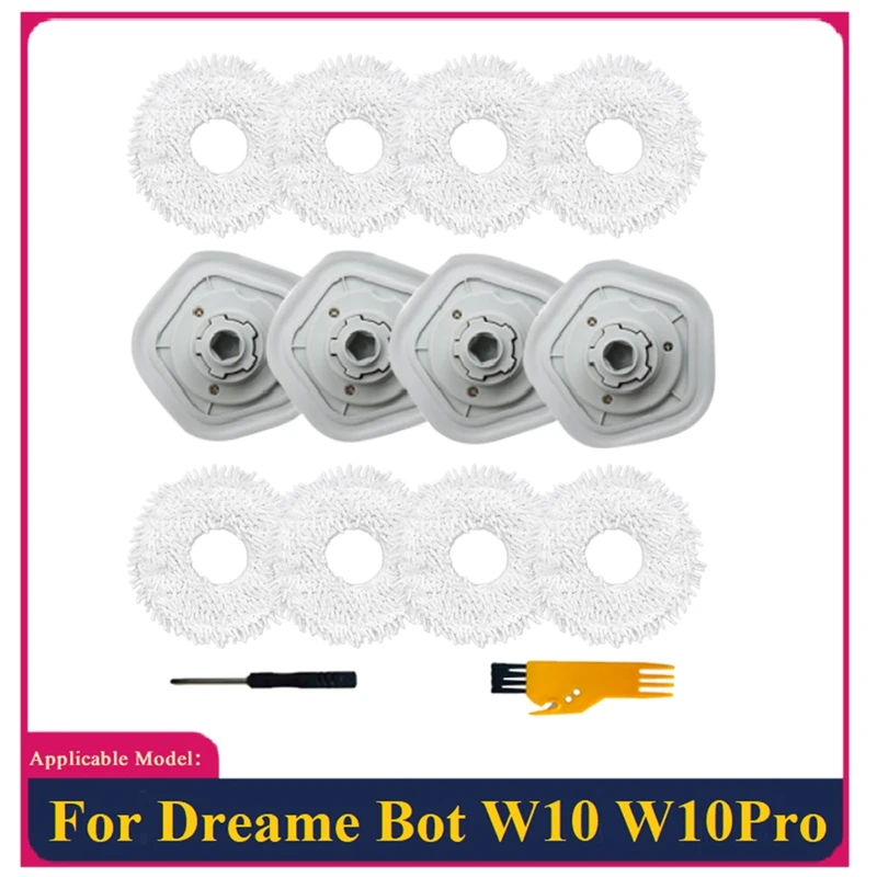 

14Pcs For Dreame W10/W10 Pro Robot Vacuum Cleaner Mop Cloth Cleaning Brush For Cleaning Floor Replacement Spare Parts